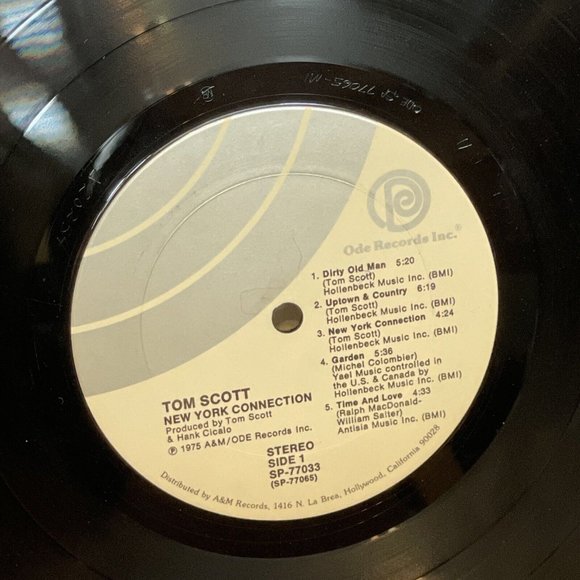 Tom Scott New York Connection (Vinyl, 1975) Ode SP 77033 VG+ LP Record Album - Picture 8 of 10